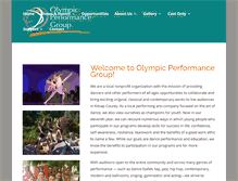 Tablet Screenshot of olympicperformancegroup.org